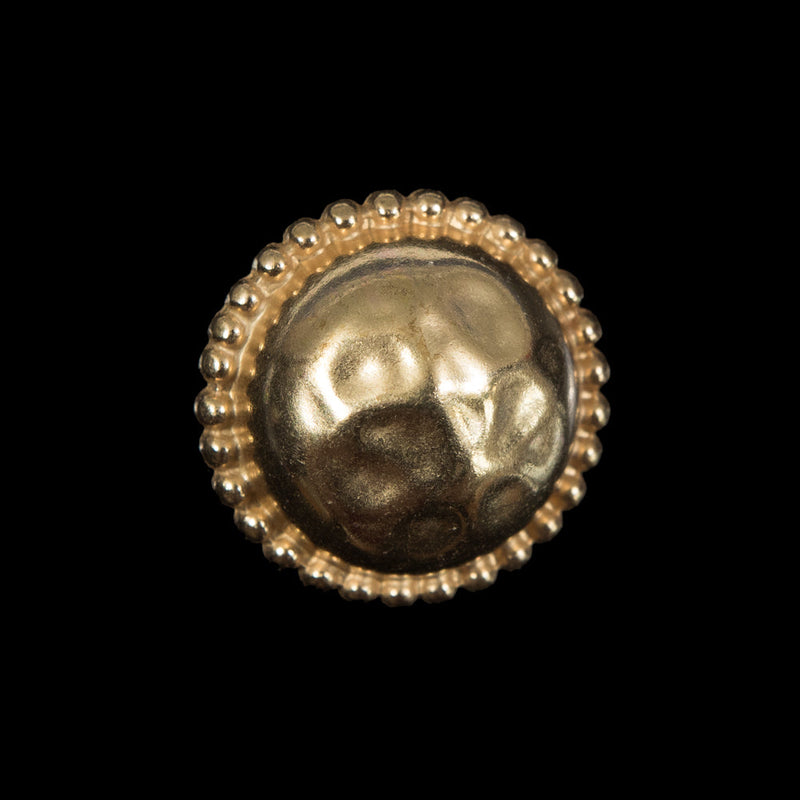 Gold Domed Metal Coat Button - 36L/23mm
