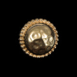 Gold Domed Metal Coat Button - 36L/23mm