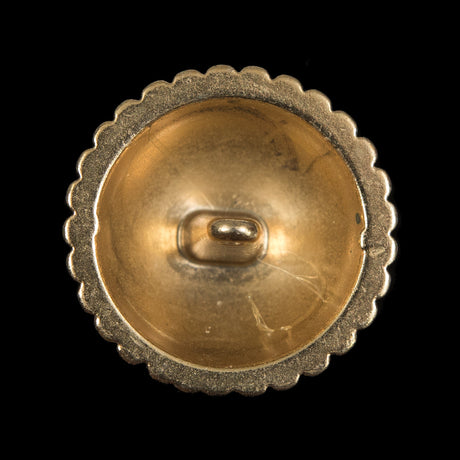 Gold Domed Metal Coat Button - 44L/28mm