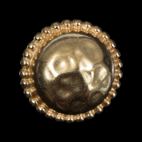 Gold Domed Metal Coat Button - 44L/28mm