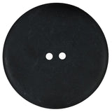 Charcoal Matte Plastic 2-Hole Button - 60L/38mm