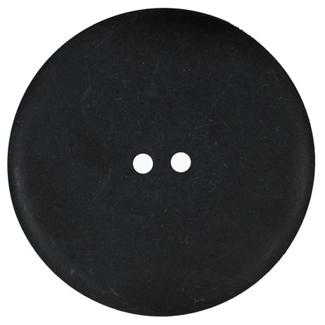 Charcoal Matte Plastic 2-Hole Button - 60L/38mm
