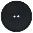 Charcoal Matte Plastic 2-Hole Button - 60L/38mm