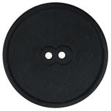 Charcoal Matte Plastic 2-Hole Button - 60L/38mm