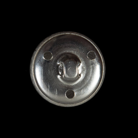Silver Aluminum Crest Shank Back Button - 36L/23mm