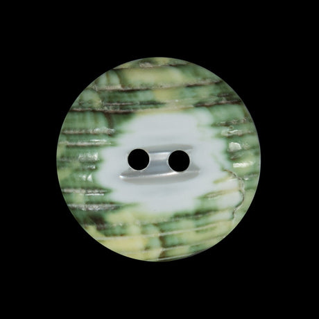 Iridescent Concave Shell 2-Hole Button - 40L/25.5mm