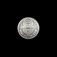 Silver Aluminum Crest Shank Back Button - 24L/15mm