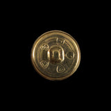 Gold Aluminum Shank Back Button - 32L/20mm