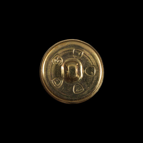 Gold Aluminum Shank Back Button - 32L/20mm