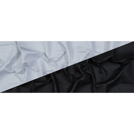 Black and White Reversible Quilted Coating with Filler