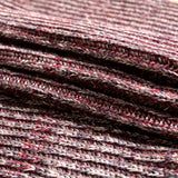 Italian Red, Gray and White Chunky Wool Knit