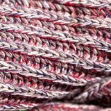Italian Red, Gray and White Chunky Wool Knit