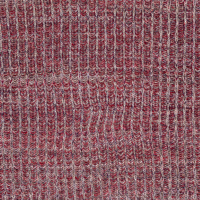 Italian Red, Gray and White Chunky Wool Knit