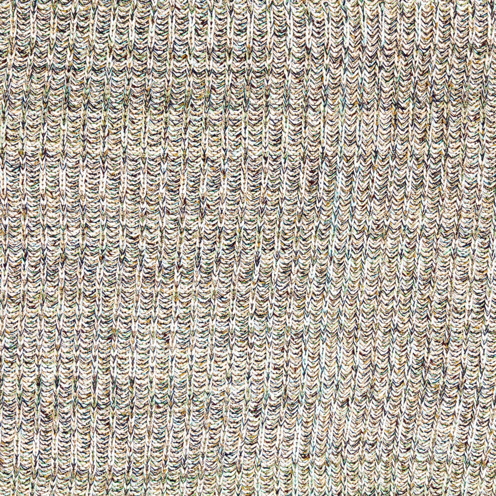 Italian Aqua, Navy and Green Chunky Wool Knit
