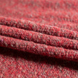 Italian Red and Gray Marbled Chunky Wool Knit