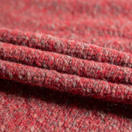 Italian Red and Gray Marbled Chunky Wool Knit