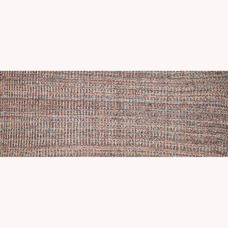 Italian Aqua, Peach and Red Chunky Wool Knit