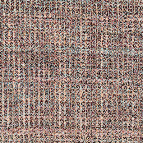 Italian Aqua, Peach and Red Chunky Wool Knit