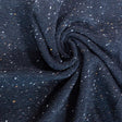 Italian Midnight Navy Speckled Wool Knit