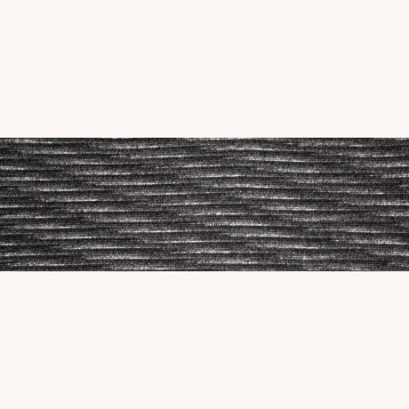 Italian Black and Gray Striped Wool Knit