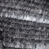 Italian Black and Gray Striped Wool Knit