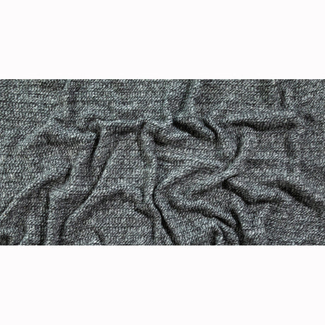 Italian Black and White Chevron Chunky Wool Knit