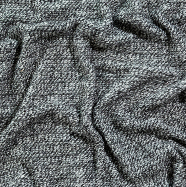 Italian Black and White Chevron Chunky Wool Knit