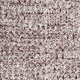 Italian Burgundy and White Chunky Wool Knit