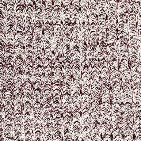 Italian Burgundy and White Chunky Wool Knit