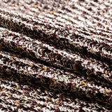 Italian White, Beet Red and Beige Chunky Wool Knit