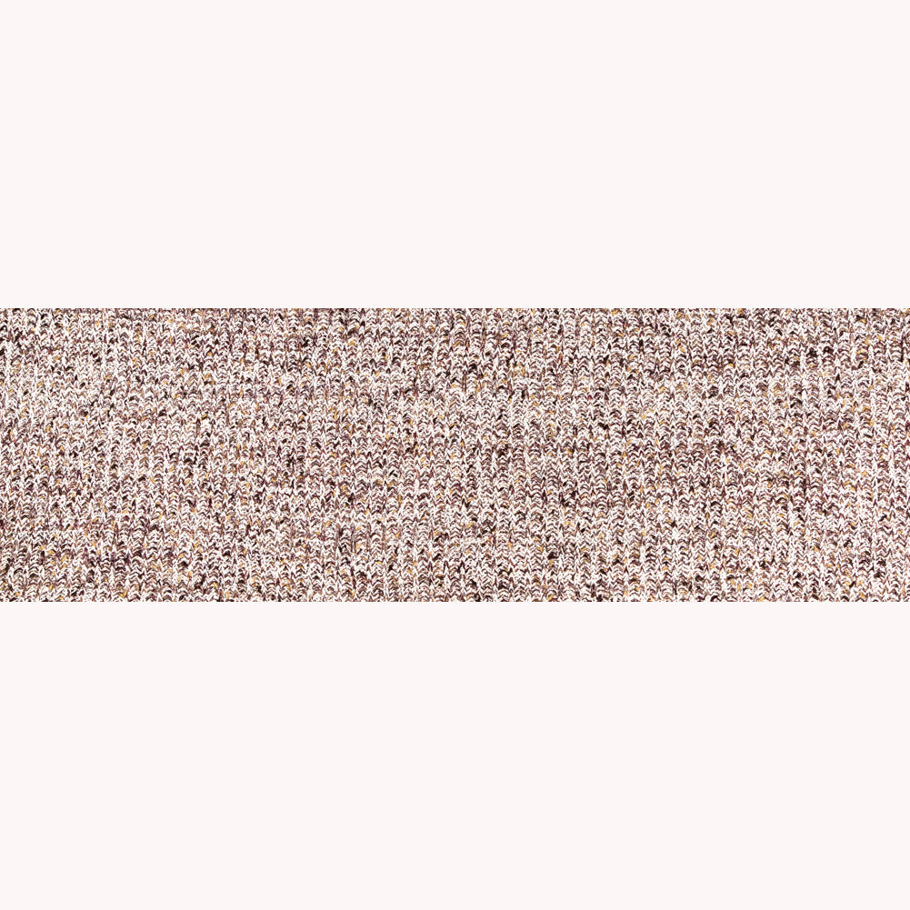 Italian White, Beet Red and Beige Chunky Wool Knit