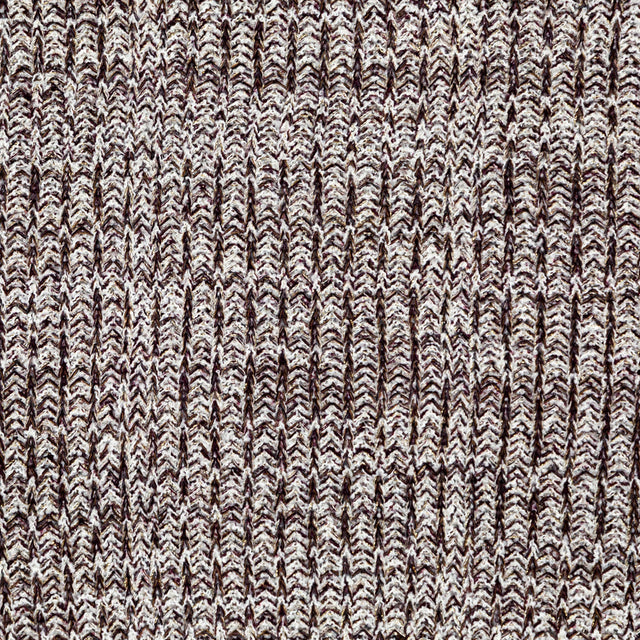Italian White, Sangria and Metallic Gold Chunky Wool Knit