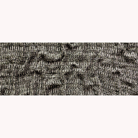 Italian Metallic Black, White and Hunter Green Chunky Wool Knit