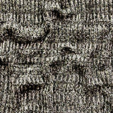 Italian Metallic Black, White and Hunter Green Chunky Wool Knit
