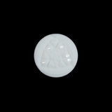 White Etched Shank Back Button - 24L/15mm