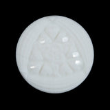 White Etched Shank Back Button - 44L/28mm