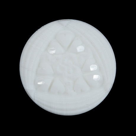 White Etched Shank Back Button - 44L/28mm