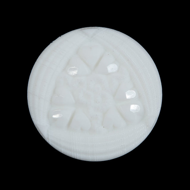 White Etched Shank Back Button - 44L/28mm