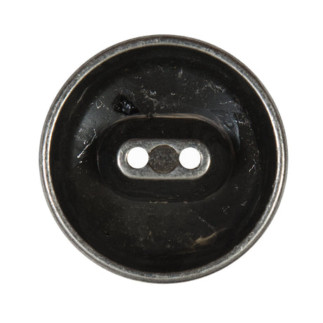 Silver 2-Hole Button Metal Coat - 44L/28mm