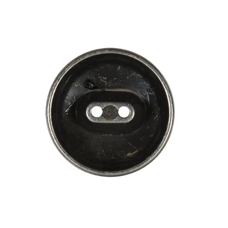 Silver 2-Hole Button Metal Coat - 36L/23mm