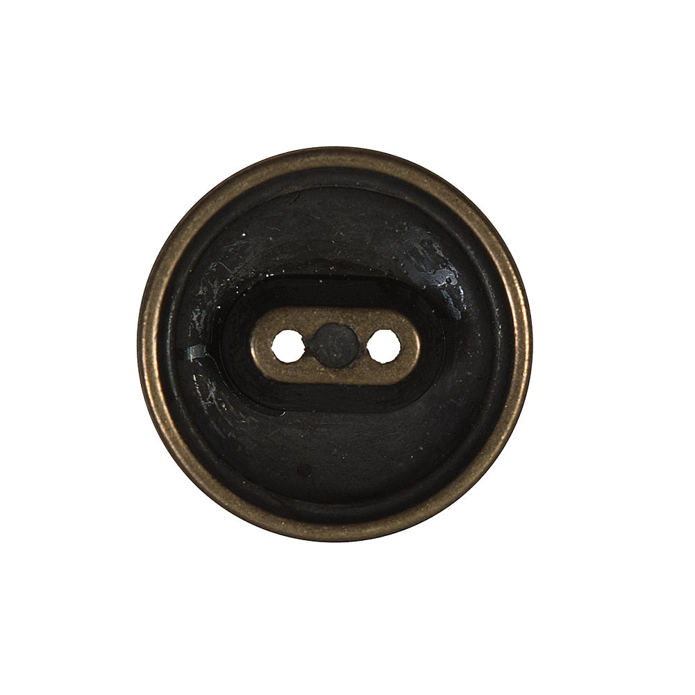 Antique Gold 2-Hole Button Metal Coat - 36L/23mm