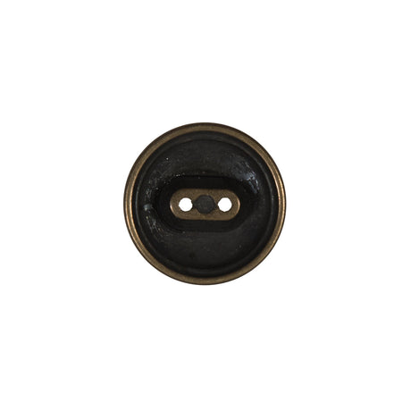 Antique Gold 2-Hole Button Metal Coat - 24L/15mm