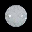 White Diamond Etched Shank Back Button - 44L/28mm