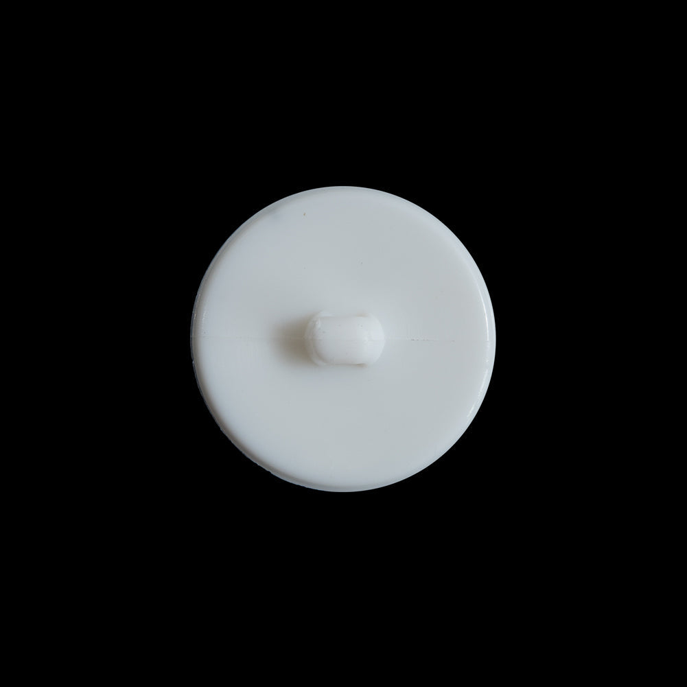 White Diamond Etched Shank Back Button - 30L/19mm