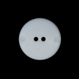 White Etched 2-Hole Plastic Button - 36L/23mm