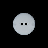 White Etched 2-Hole Plastic Button - 32L/20mm