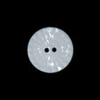 White Etched 2-Hole Plastic Button - 32L/20mm