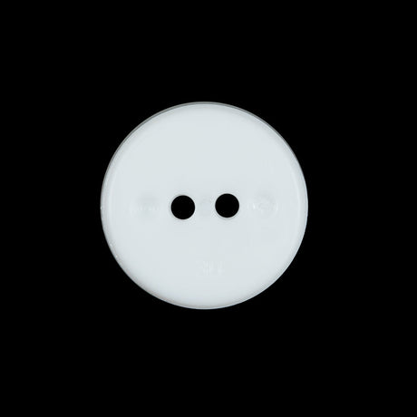 White 2-Hole Concaved Button - 30L/19mm