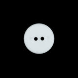 White 2-Hole Concaved Button - 24L/15mm
