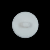White Plastic Pebbled Shank Back Button - 36L/23mm